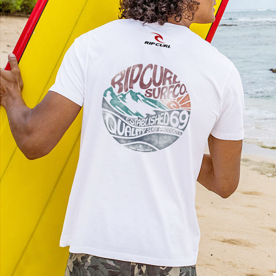

T-shirt Vintage Ripcurl Beach Surf Pour Hommes