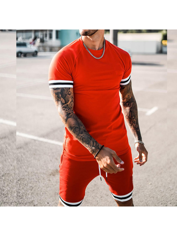 Mens red short suit - Inkshe.com 