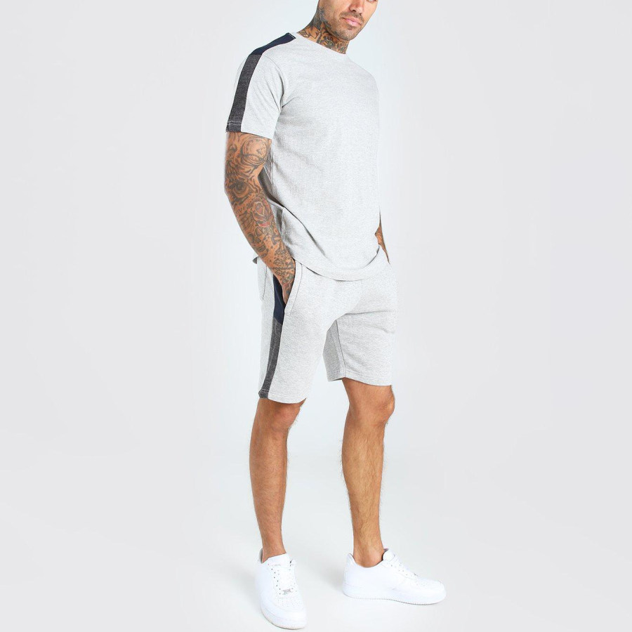 Business Mens Casual Sports Short Sleeve Shorts Suit