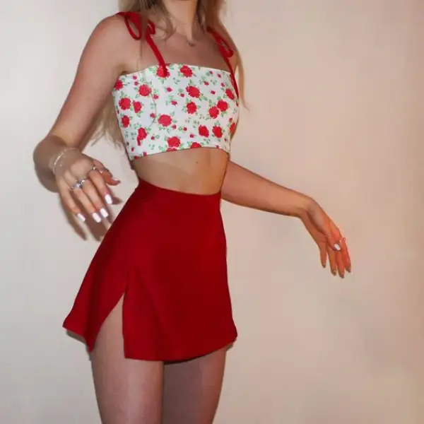Womens fashion sexy suspender suit skirt - Leanarea.chimpone.com 