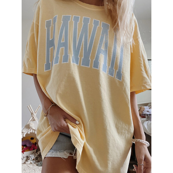 yellow hawaii t shirt