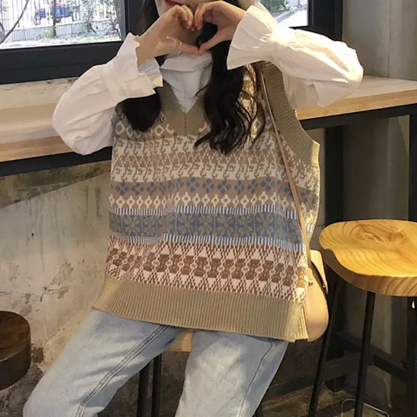 Casual knitted vest - Leanarea.chimpone.com 