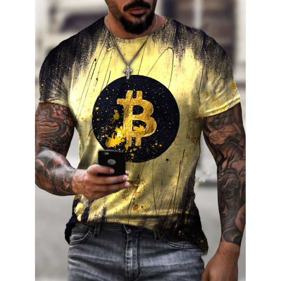 

Fashion Trend Bitcoin Print T-shirt