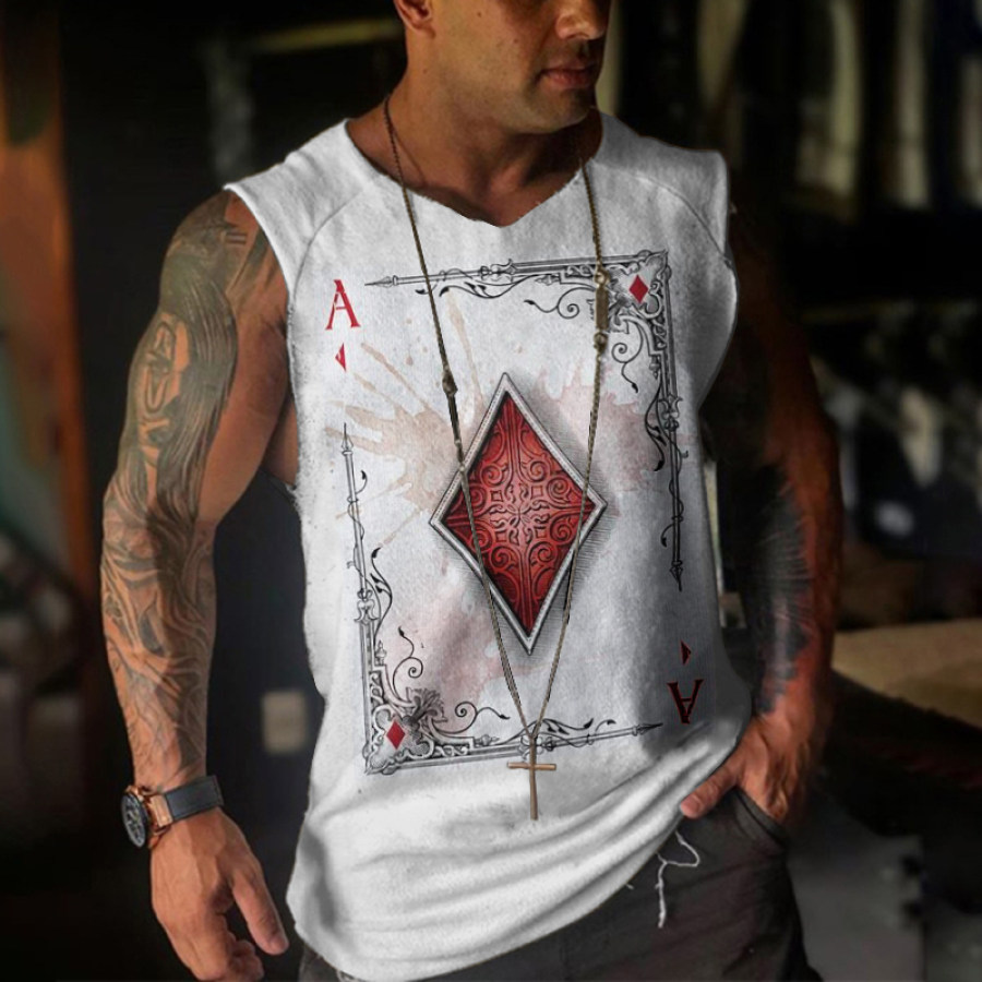 

Playing card printing vest