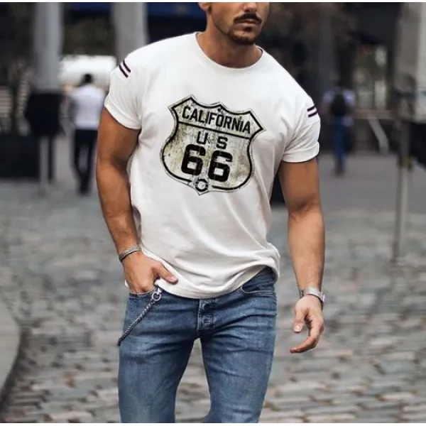 t-shirt tendance route 66 - Woolmind.com 