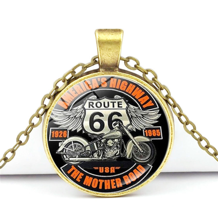 

U.S. Route 66 Time Gemstone Necklace