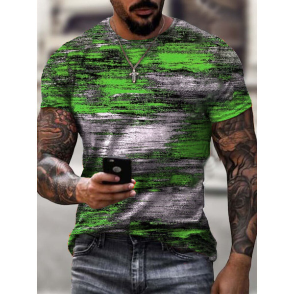 Designer abstract texture print T-shirt - Nicheten.com