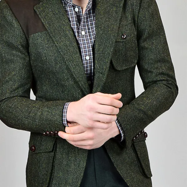 Men's Daily Machine Washable Cotton Long-sleeved Suit - Fineyoyo.com 