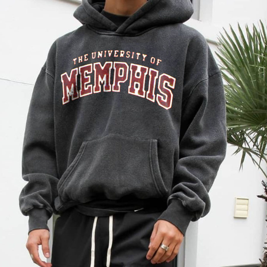 

Retro Men's HEMPHIS Casual Hoodie