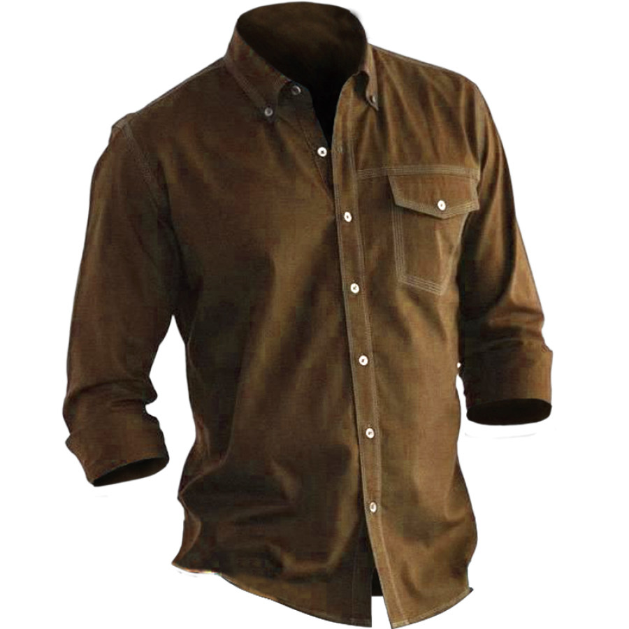 

Men's Outdoor Long Sleeve Button Down Shirt