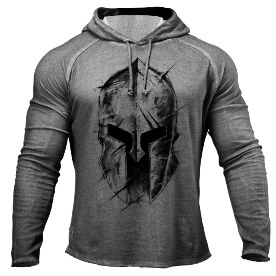 

Men's Spartan Print Sports Hoodie