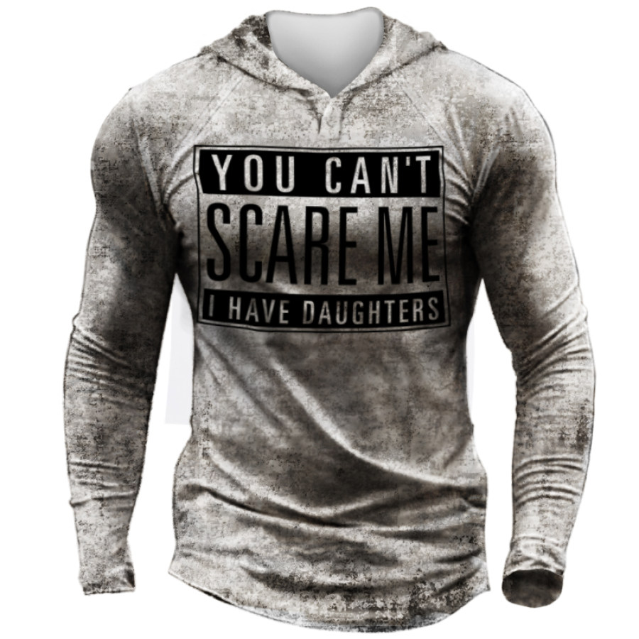 

You Can't Scare Me Men's Vintage Hooded T-shirt