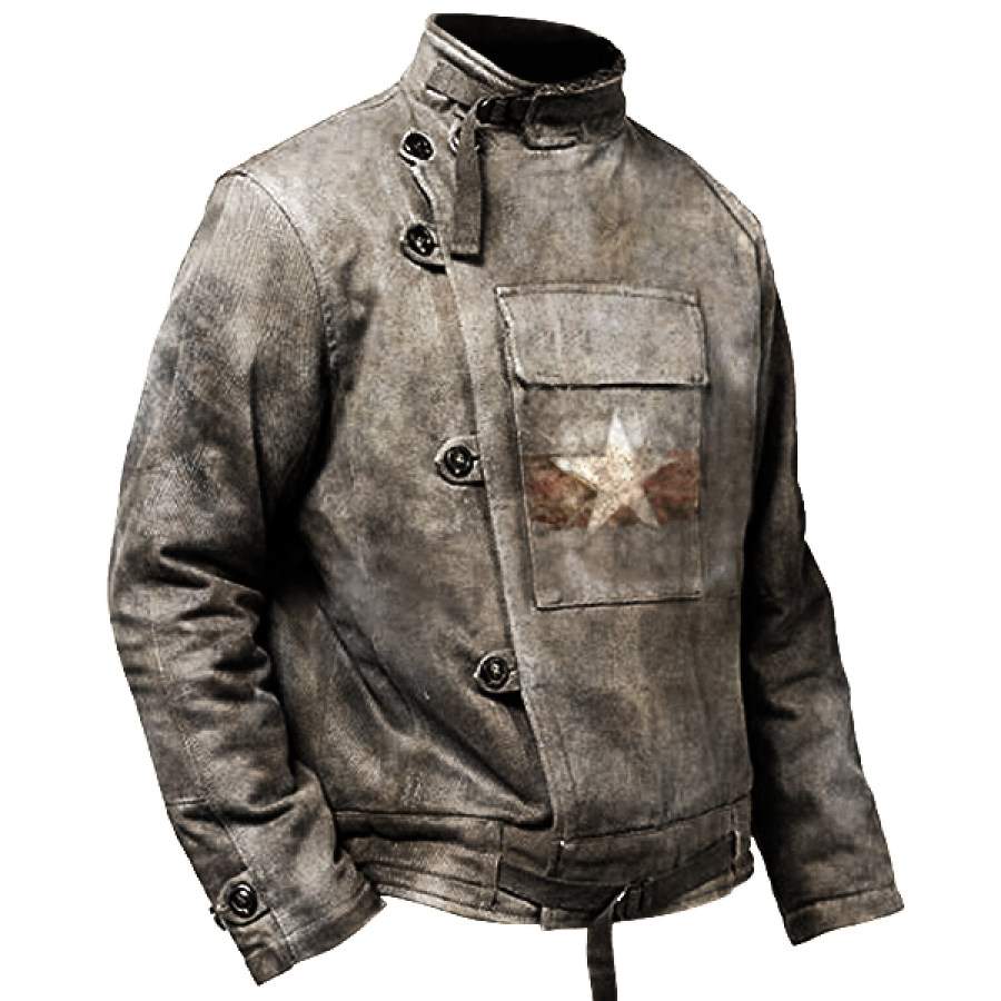 

American Vintage Style Navy Jacket