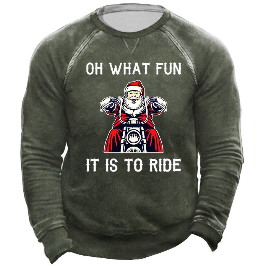 

Men's Outdoor Fun Santa Christmas Retro Sweatshirt