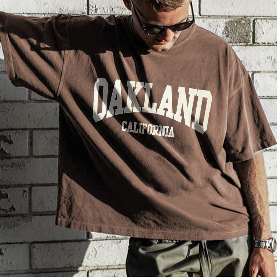 

Retro Oversized OAKLAND Men's T-shirt