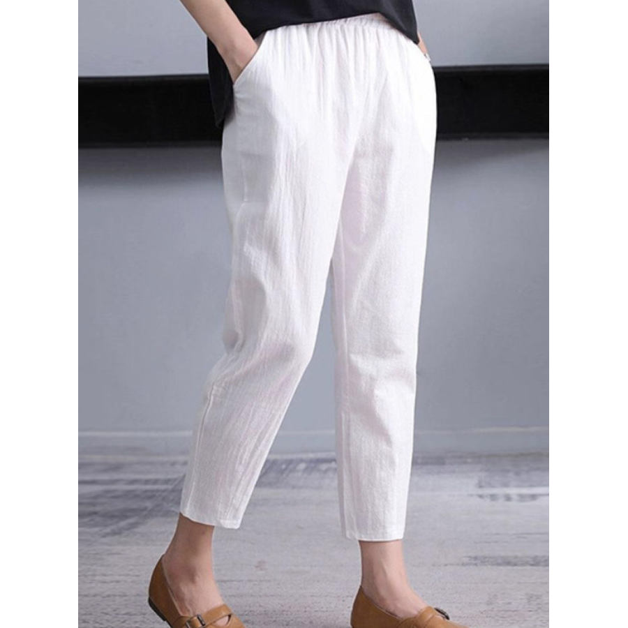 

Loose Cotton And Linen Casual Pants