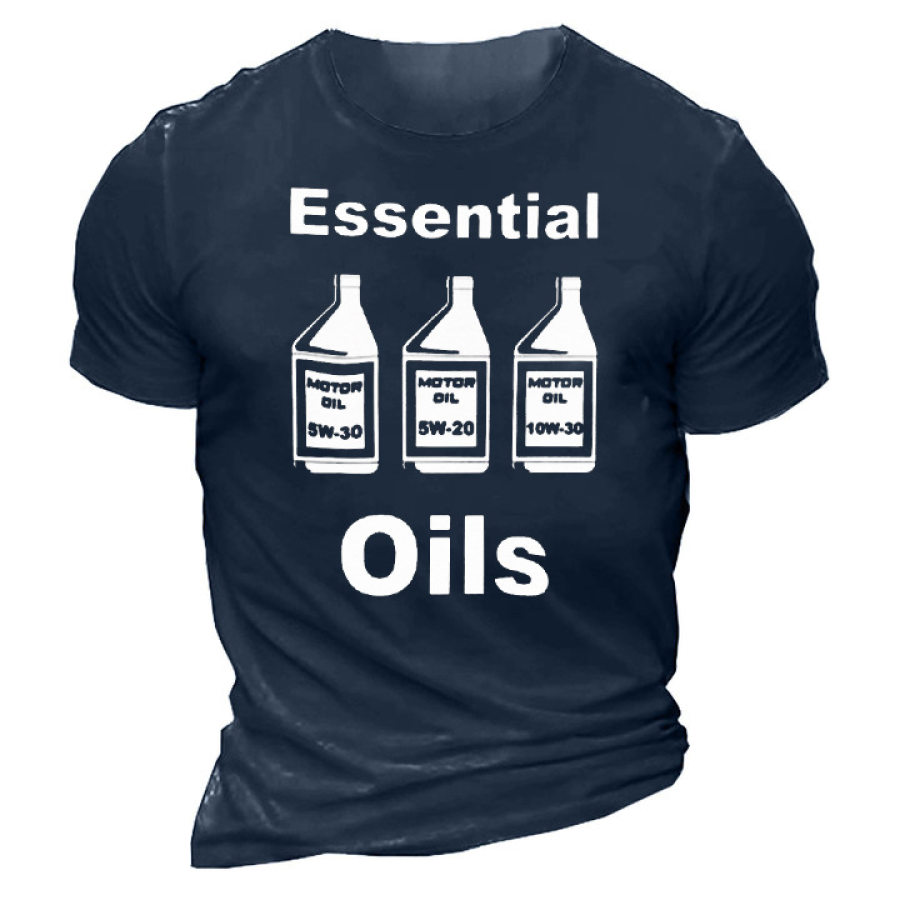 

Essential Oils Men's Cotton Tee