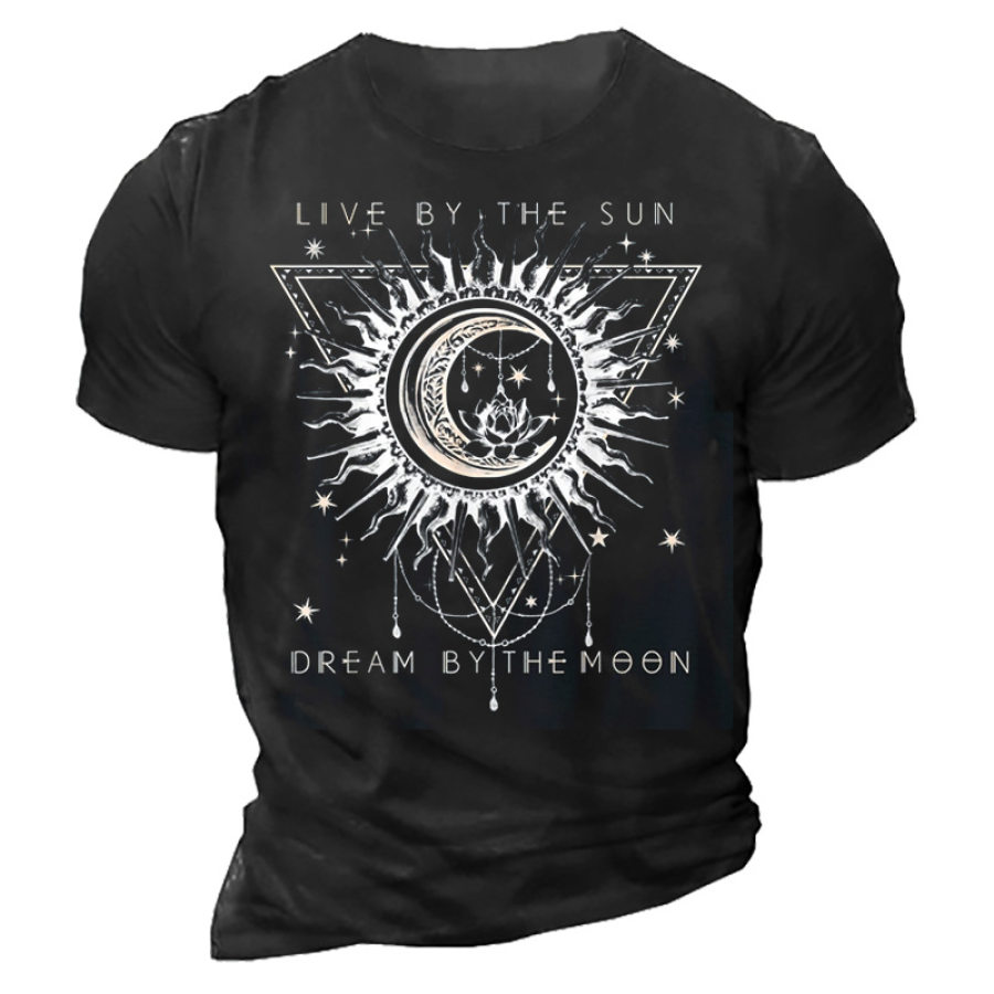 

Live By The Sun Dream By The Moon Boho Graphic T-Shirt