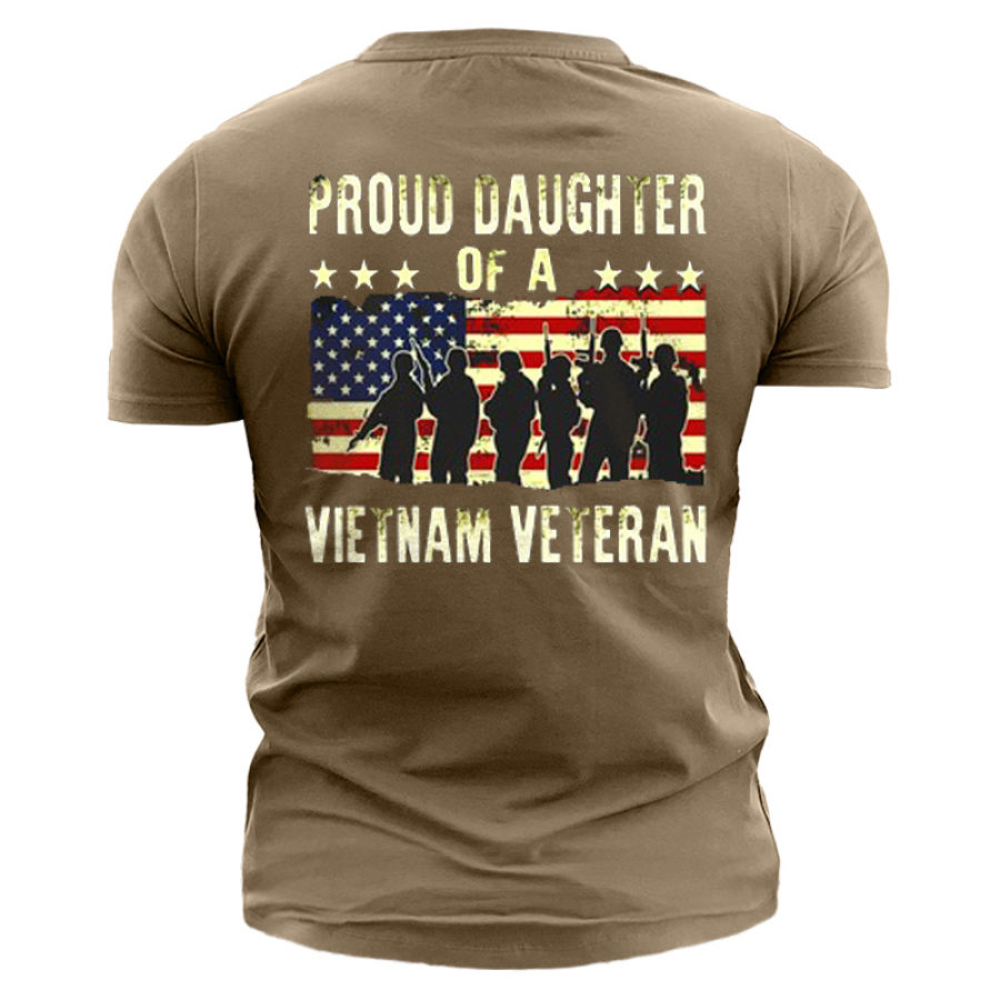 

Vietnam Veteran Men's Cotton Short Sleeve T-Shirt