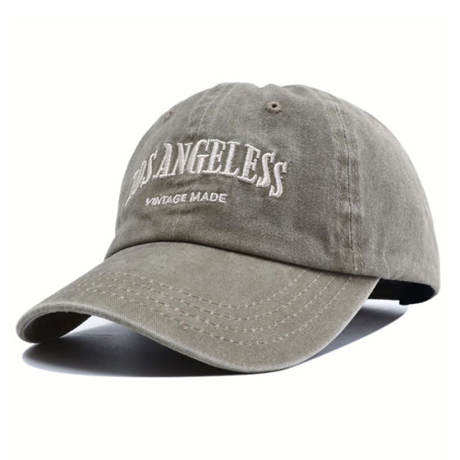 

Men's Embroidered Washed Baseball Cap Casual Peaked Cap