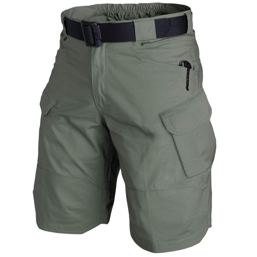 

Men's Outdoor Solid Color Ripstop Tactical Cargo Shorts