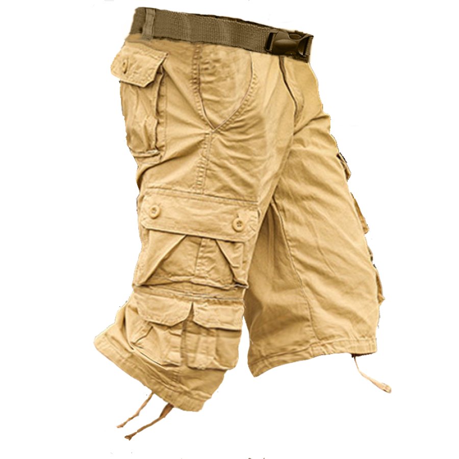 

Wander-Cargohose Aus Baumwolle Für Herren Mit Mehreren Taschen