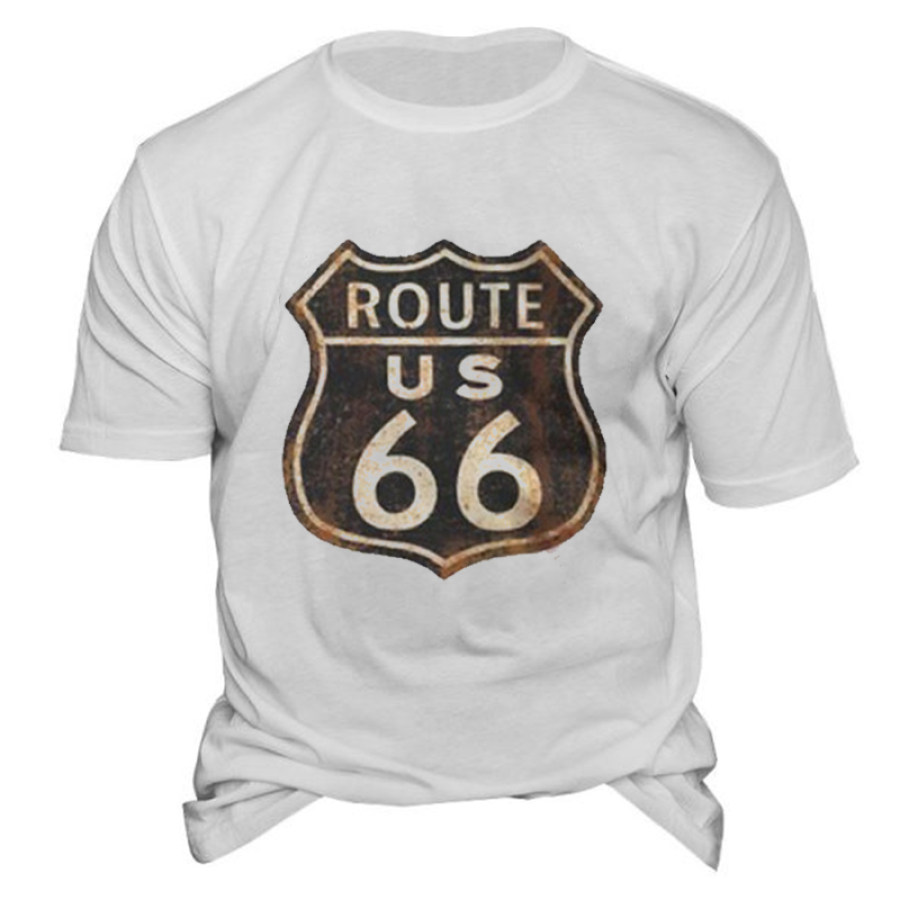 

Men's Route 66 Crew Neck T-Shirt