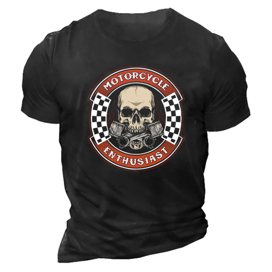 

Men's Outdoor Motorcycle Enthusiast Crew Neck T-Shirt