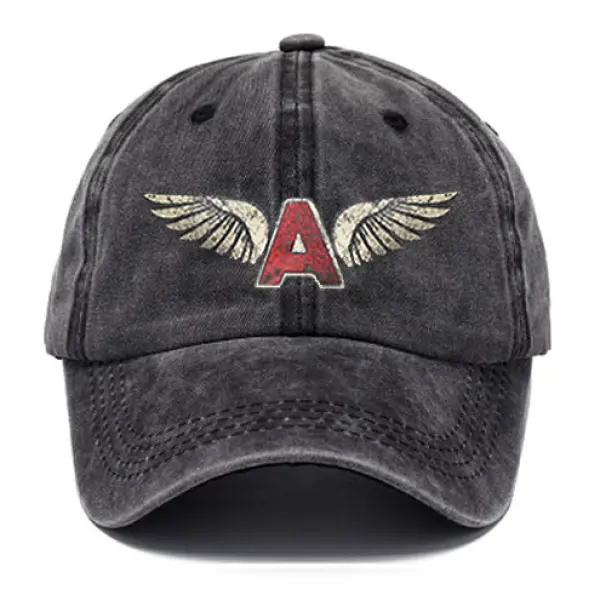 Men's Angel Wings Print Racing Outdoor Cap - Kalesafe.com 