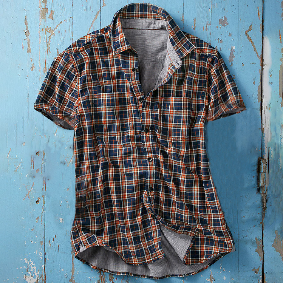 

Men's Outdoor Check Short Sleeve Shirt