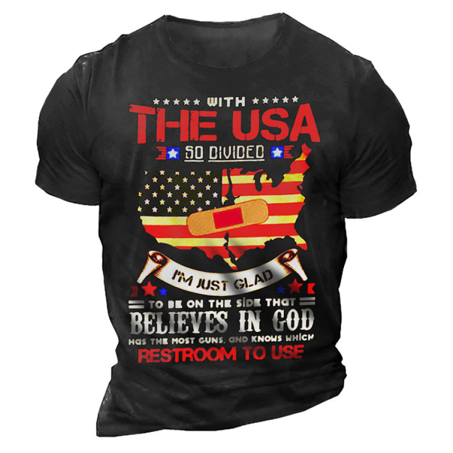 

Men's Outdoor Print Crew Neck T-Shirt