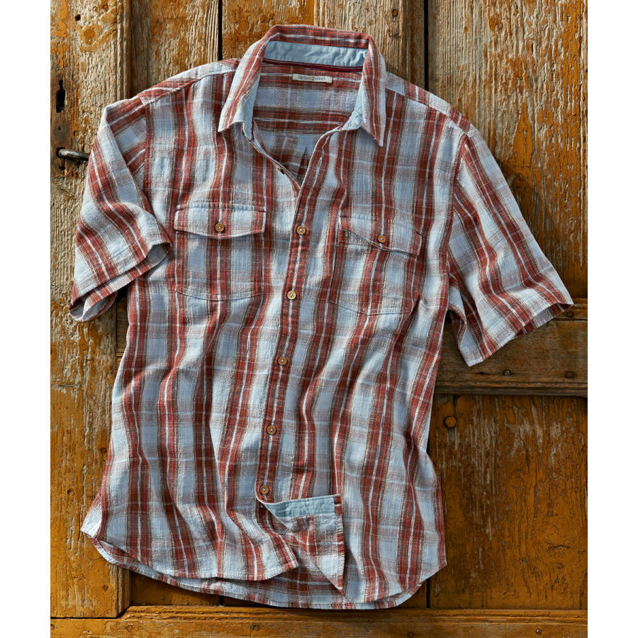 

Men's Outdoor Vintage Check Short Sleeve Shirt