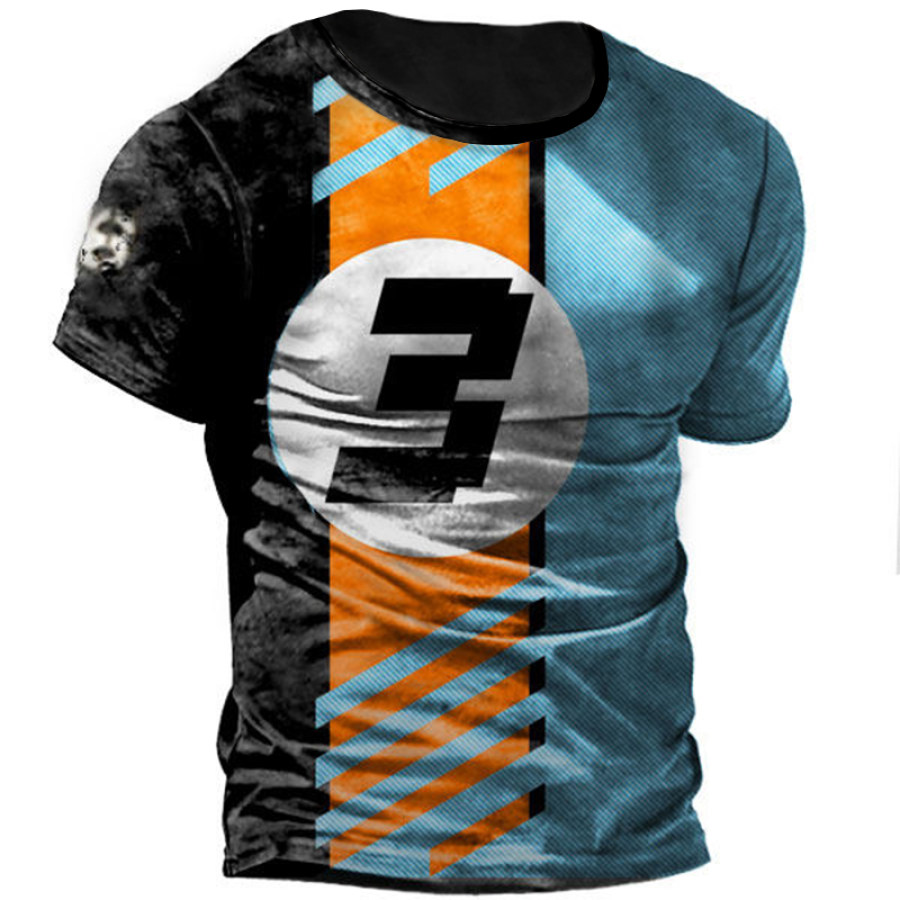 

Formula Racing Vintage Print Men's Outdoor Short Sleeve T-Shirt