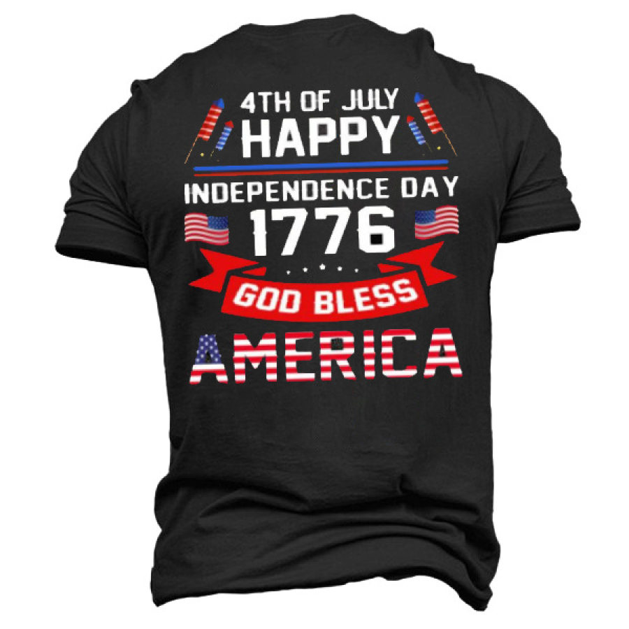 

Happy Independence Day Print Men's T-Shirt