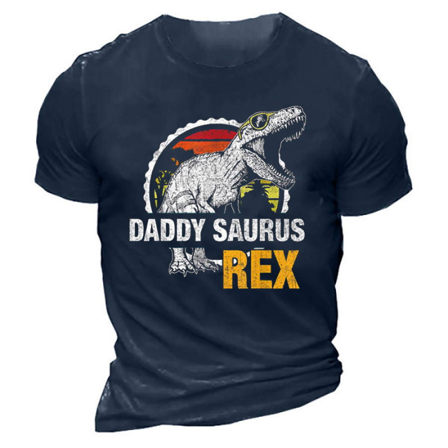 

Daddysaurus Gifts T Rex Daddy Saurus Shirt