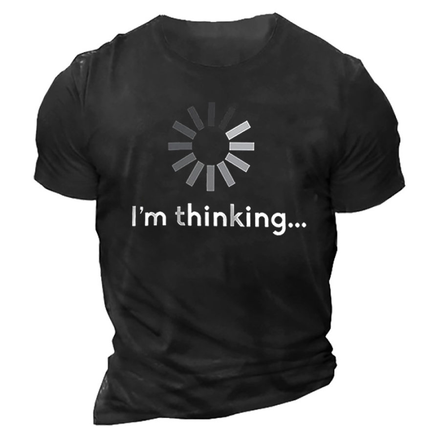 

I Thinking Men's Short Sleeve Graphic T-shirt