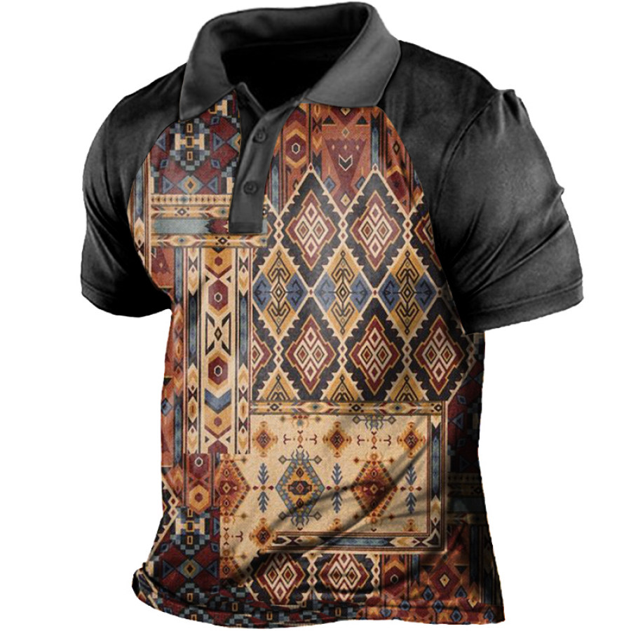 

Men's Outdoor Western Style Casual Henley Shirt