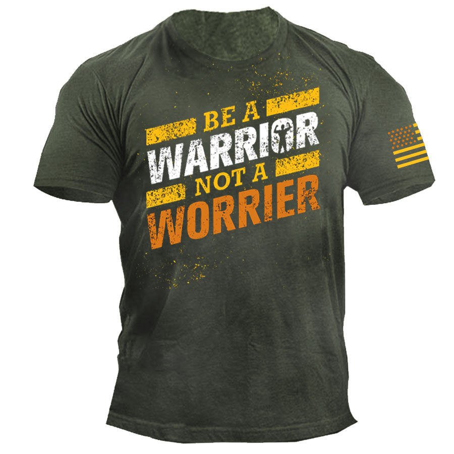 

Be A Warrior Not A Worrier Men's Vintage T-shirt