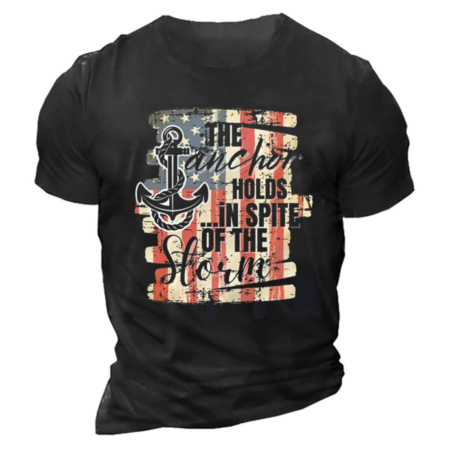 

The Anchor Holds In Spite Of The Storm Men't T-Shirt