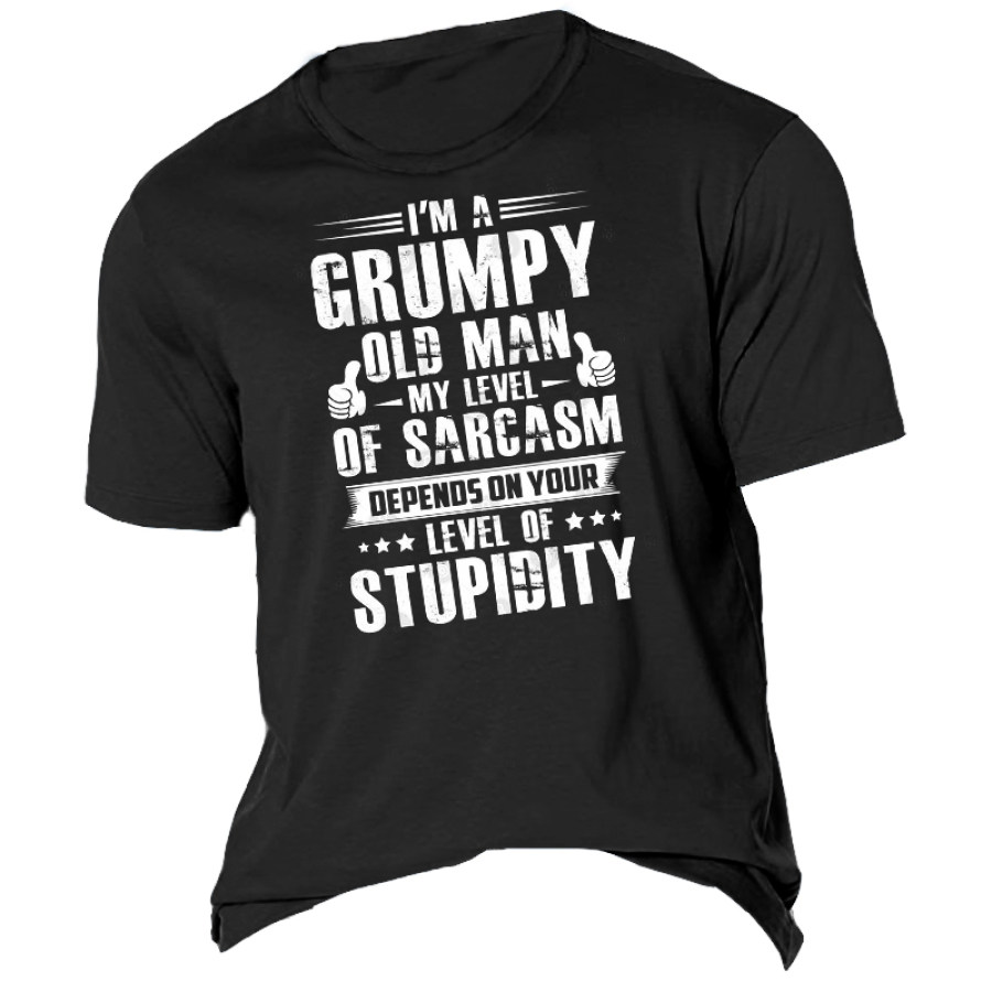 I'm A Grumpy Old Man Men's Cotton T-Shirt