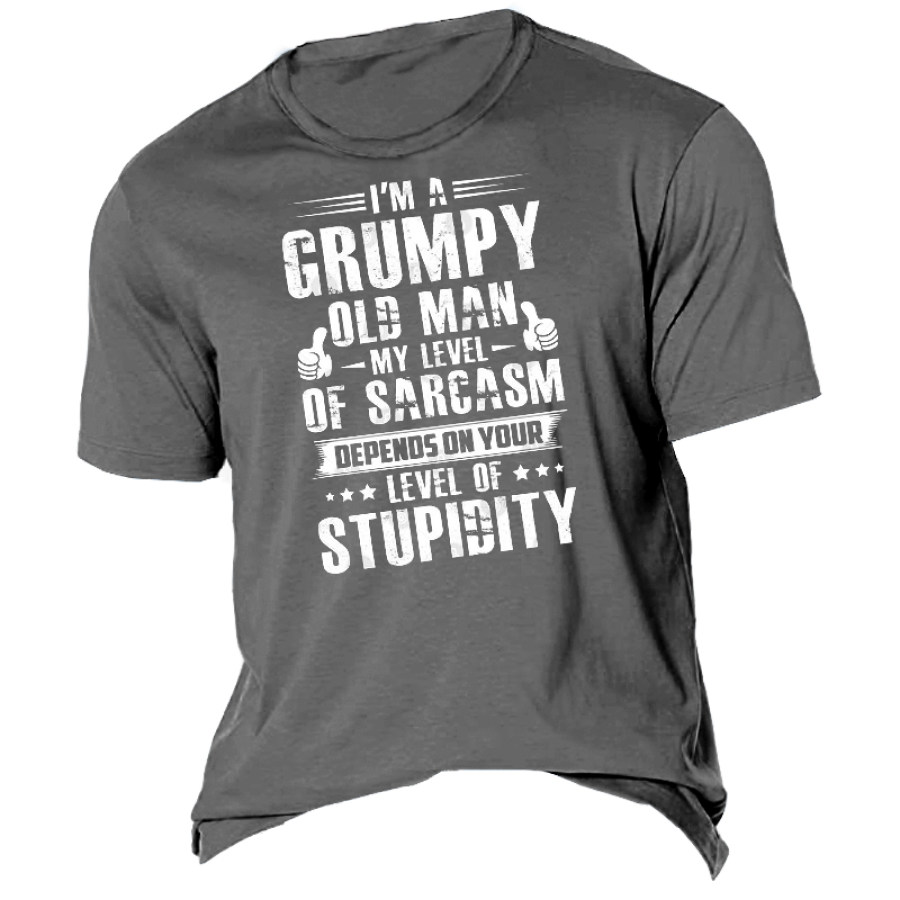 

I'm A Grumpy Old Man Men's Cotton T-Shirt