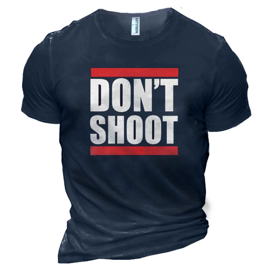 

Don't Shot Men's Graphic Print Cotton T-Shirt