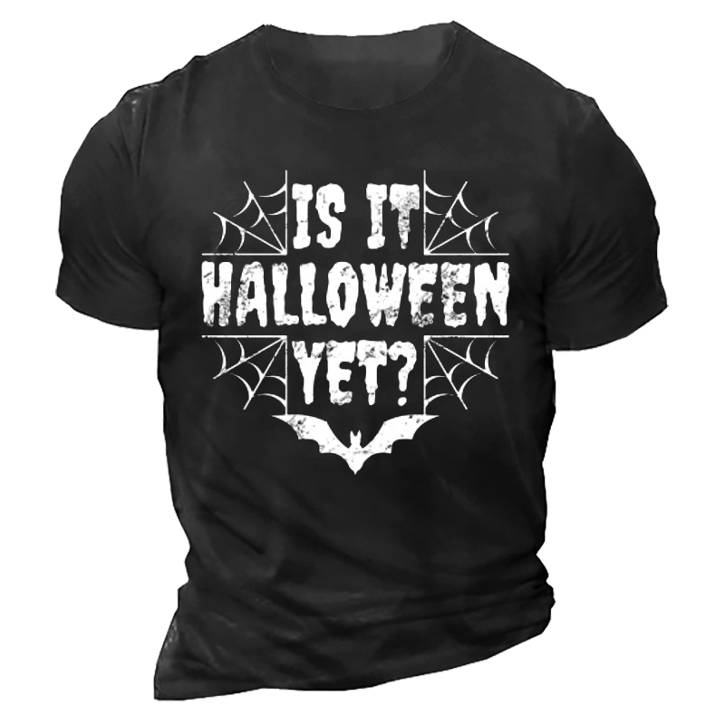 Is It Halloween Yet  Chic Men's Halloween T-shirt
