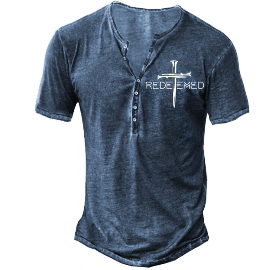 

Redeemed Christ Men's Henley T-shirt