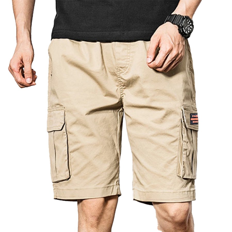 

Pantalones Cortos De Carga Elásticos Casuales Al Aire Libre Para Hombres