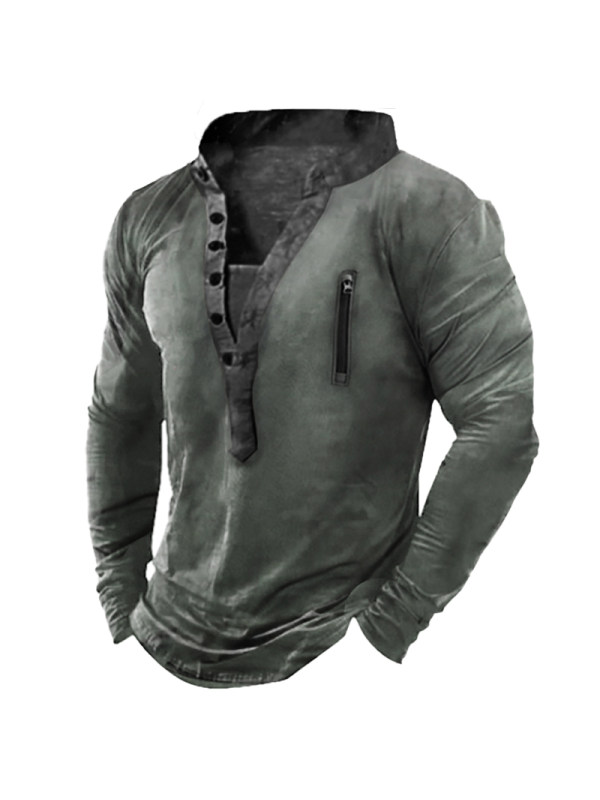 Men's Outdoor Tactical Henley Shirt