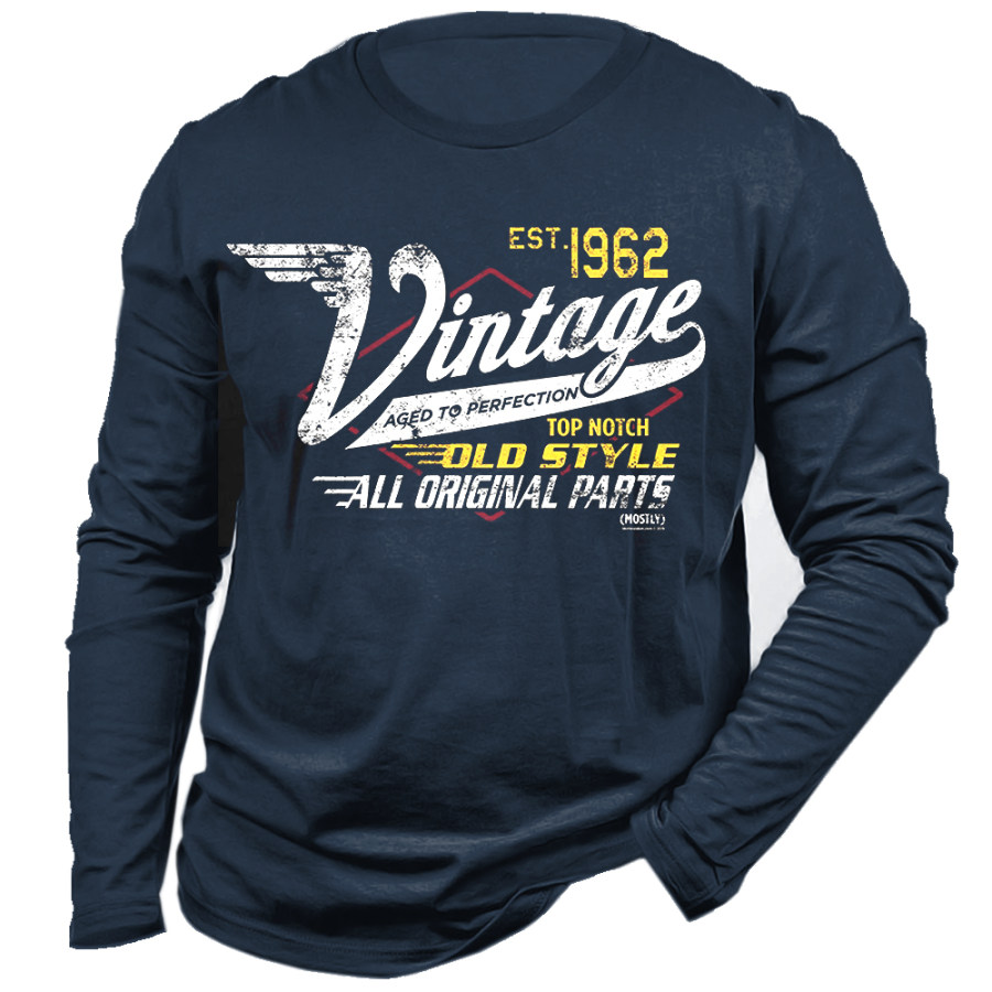 

Vintage 1962 Aged To 60th Birthday Shirts Men's Long Sleeve T-Shirt