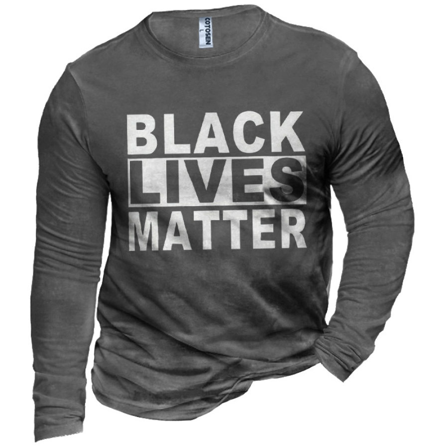 

Black Live Matter Men's Graphic Print Cotton T-shirt