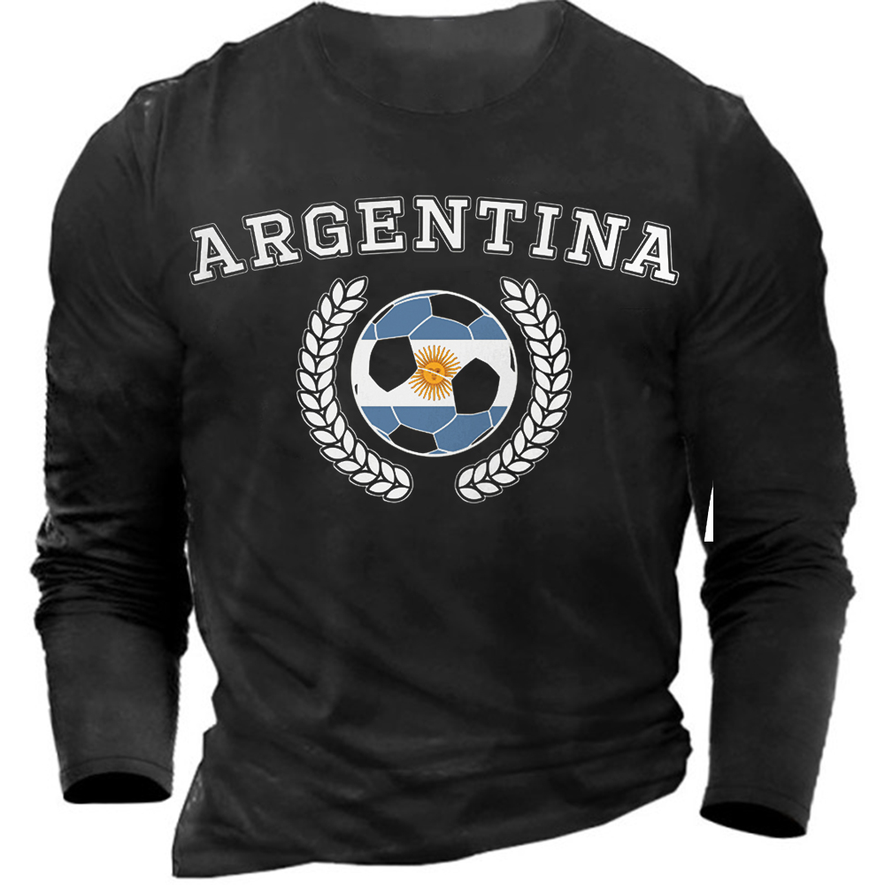 Men's 2022 World Cup Chic Argentina Soccer Cotton T-shirt