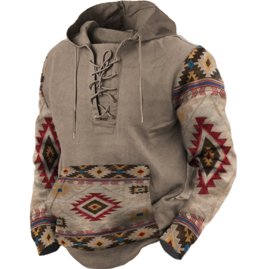 

Men's Outdoor Casual Long Sleeve Printed Sweater